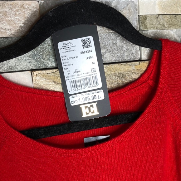 ‼️SOLD‼️ESCADA Savi Wool & Cashmere-Blend Sweater - Picture 4 of 7